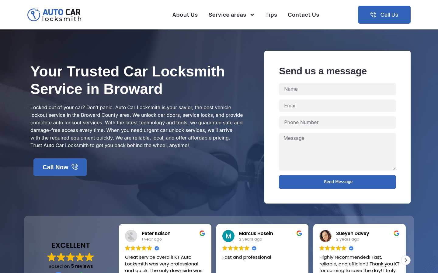 Auto Car Locksmith website