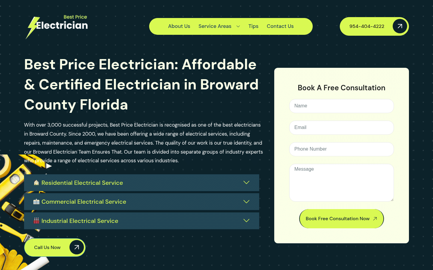 Best Price Electrician website