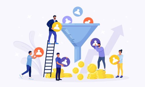 Process of communication and attracting new customers, followers, making profit. Sales funnel of leads, prospects. Business strategy. Monetization tips. Increasing conversion rates SMM strategies
